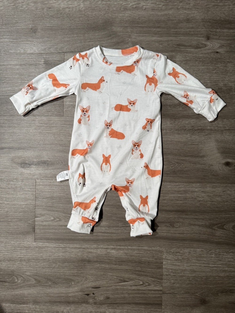 Corgi Print Baby Onesie